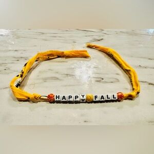 Yellow Beaded 'Happy Fall' Bracelet